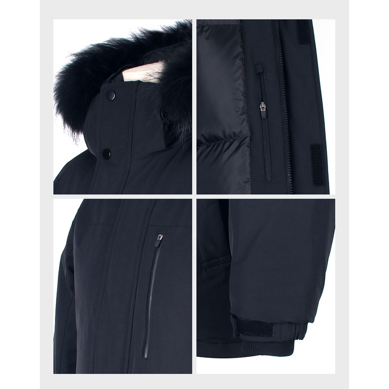 Áo khoác parka nam lông ngỗng Tuxy xuất khẩu sang Hàn AK310