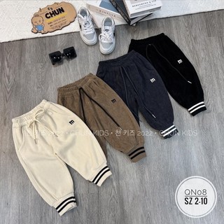Quần nhung tăm dáng bom cho bé