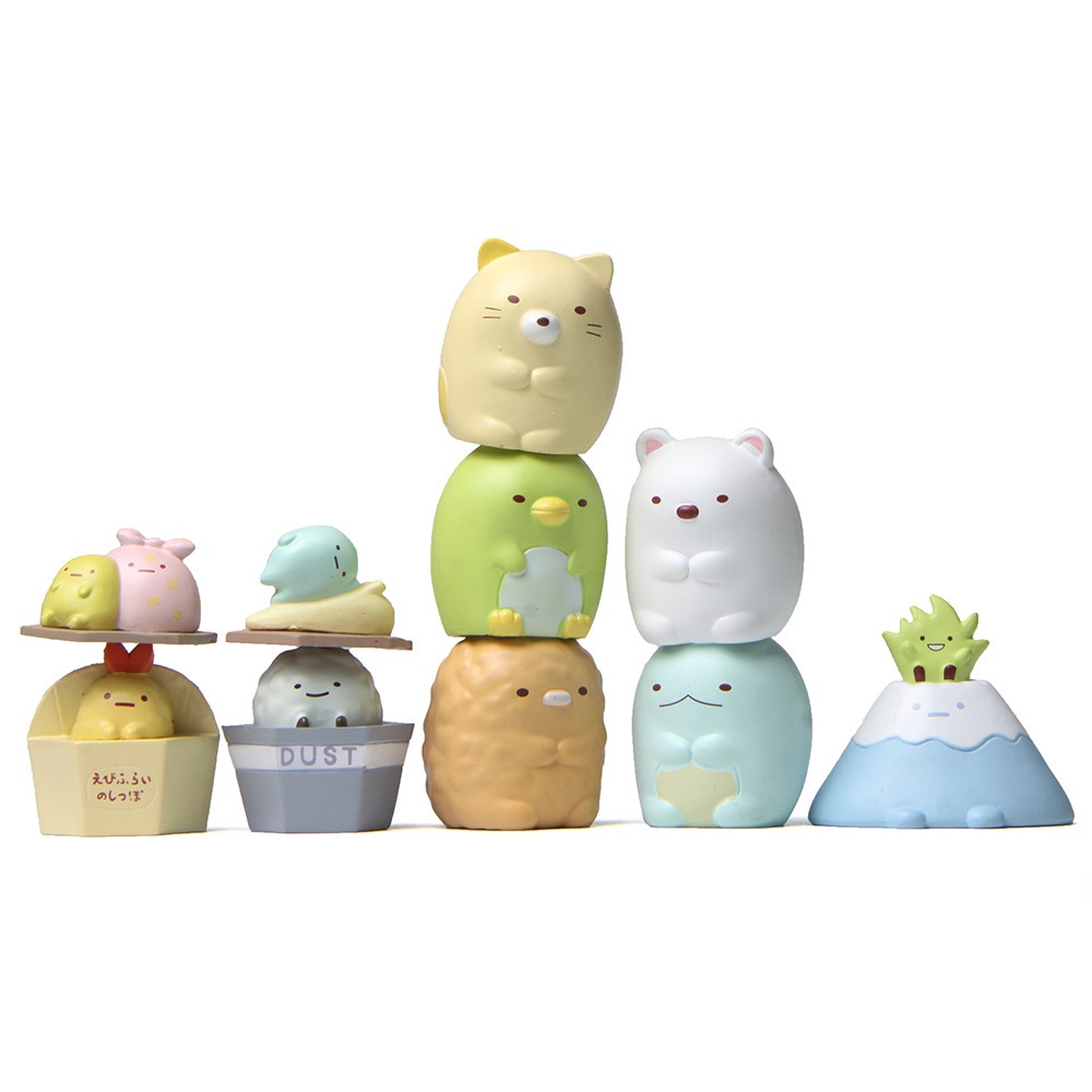 Bộ 10 Búp Bê Sumikkogurashi Âm Nhạc Xếp Chồng Lên Nhau Làm Bằng Tay DIY Sáng Tạo Để Bàn Trang Trí Xe Hơi