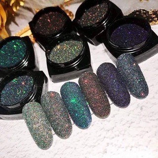 Set trang trí móng tay nhũ mịn 6 hủ SALE