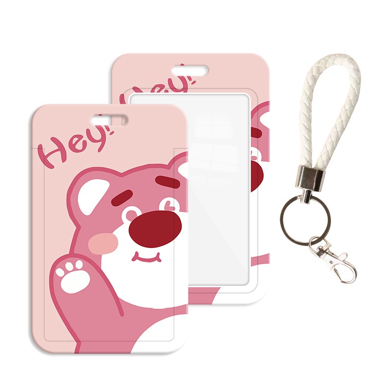 Bao đựng thẻ học sinh, sinh viên kèm móc khóa tiện lợi họa tiết hoạt hình cute