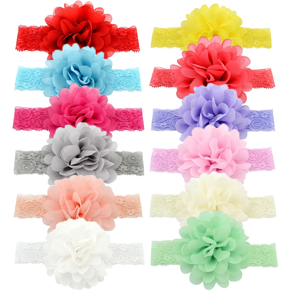 Băng đô KIDSBOWS 578 ren hoa co giãn dễ thương thời trang cho bé gái