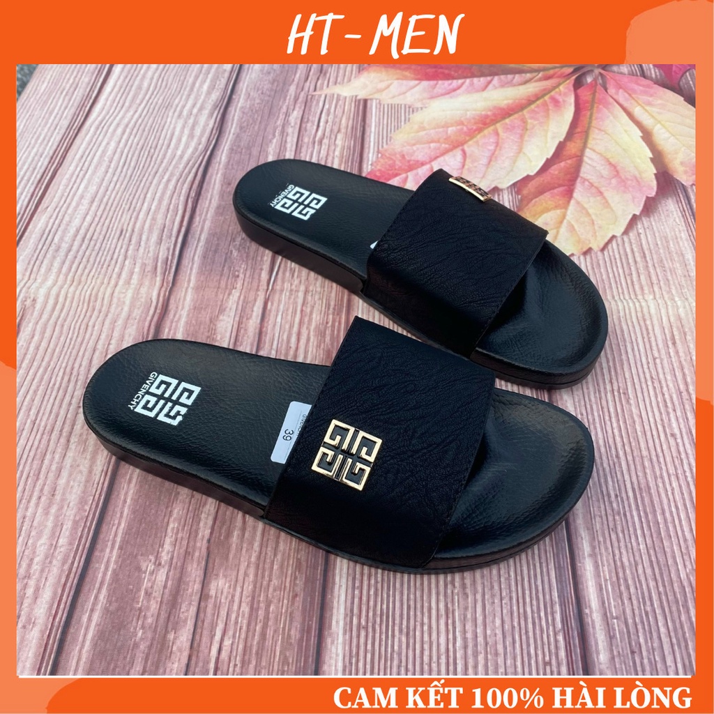 Dép Quai Ngang NamThời Trang HT88 Tag Kim Loại Hàng Full Hộp