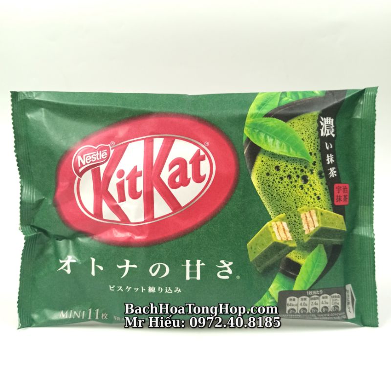 [Hỏa Tốc] Socola Kitkat Trà Xanh Nhật Bản 11 cái