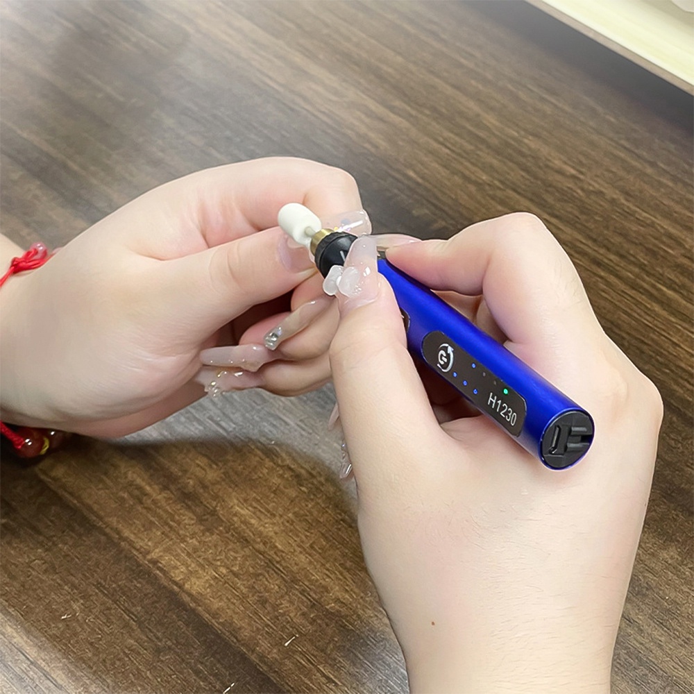 Bút mài dũa móng tay ADIEEPEN hoạt động điện không dây 3 tốc độ điều chỉnh sạc lại được tiện lợi