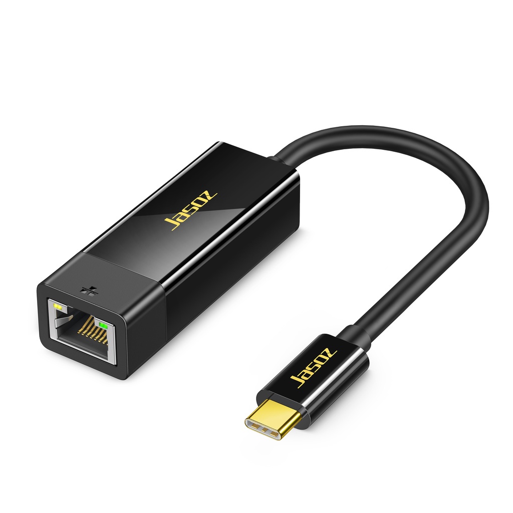 Bộ Chuyển Đổi Mạng USB Type-C Sang RJ45 Gigabit LAN JASOZ F107 - Hàng chính hãng - Bảo hành 18 tháng.