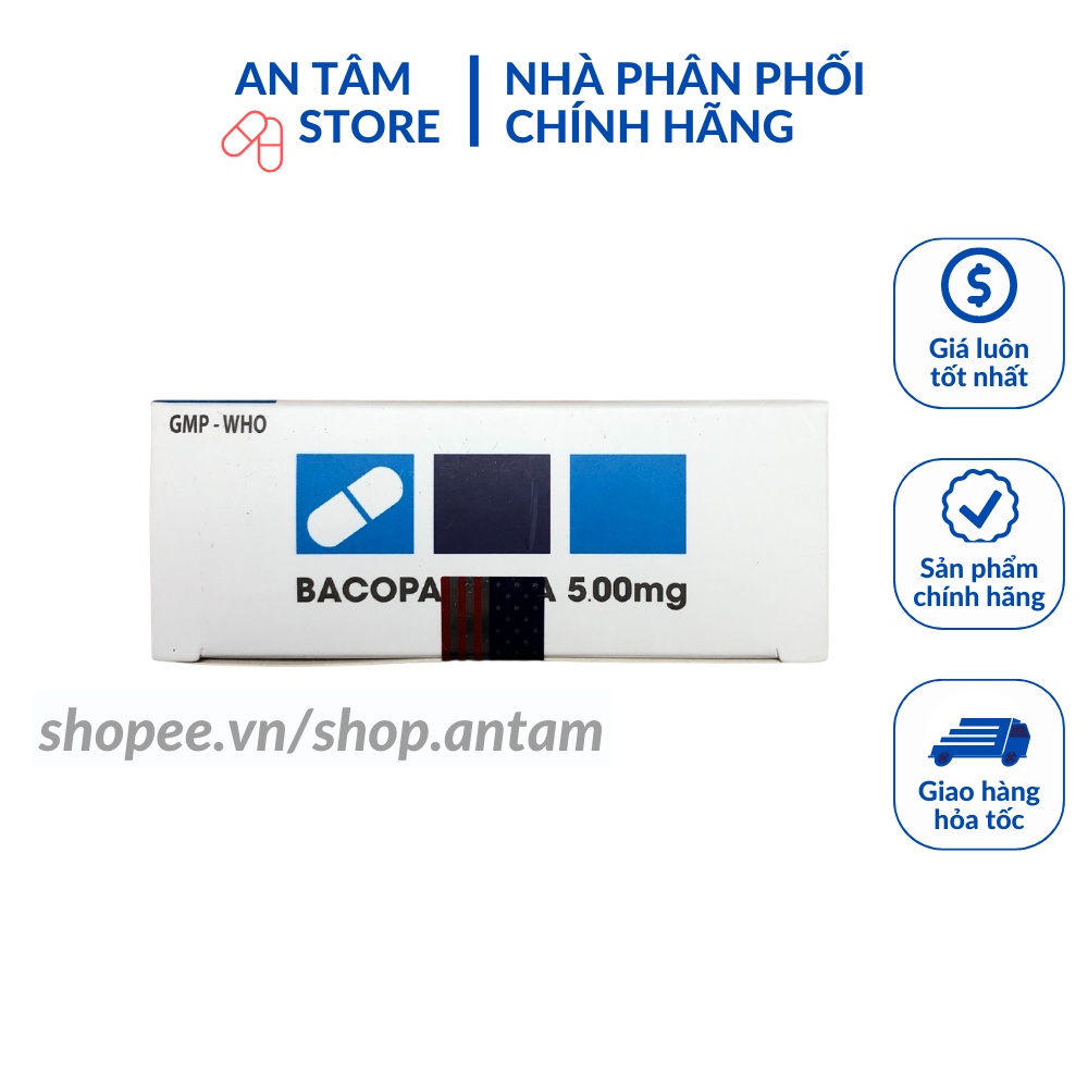 Viên uống Bổ não Bacopa Extra Hỗ trợ tăng cường tuần hoàn não , giúp tăng cường trí nhớ ,giúp bộ não minh mẫn.