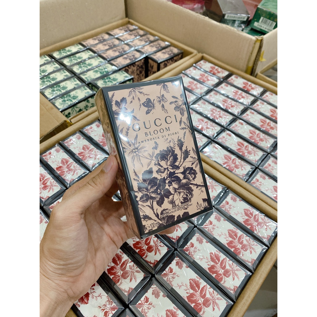 Nước hoa Gucci Bloom Ambrosia di Fiori Full, Gucci Aqua, Nước hoa nữ hương hoa cỏ nhẹ dịu sang trọng