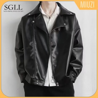 Áo khoác da nam trẻ trung cá tính,áo da Pu Miuzi DT148