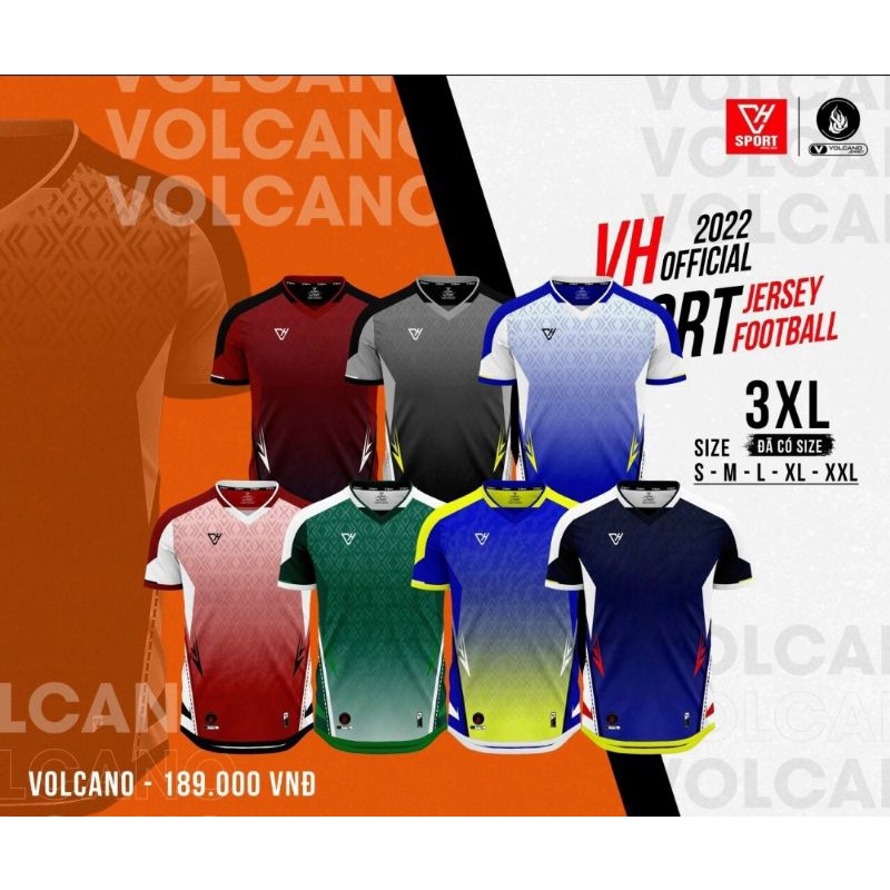 BỘ QUẦN ÁO BÓNG ĐÁ V-H SPORT - VOLCANO 2022
