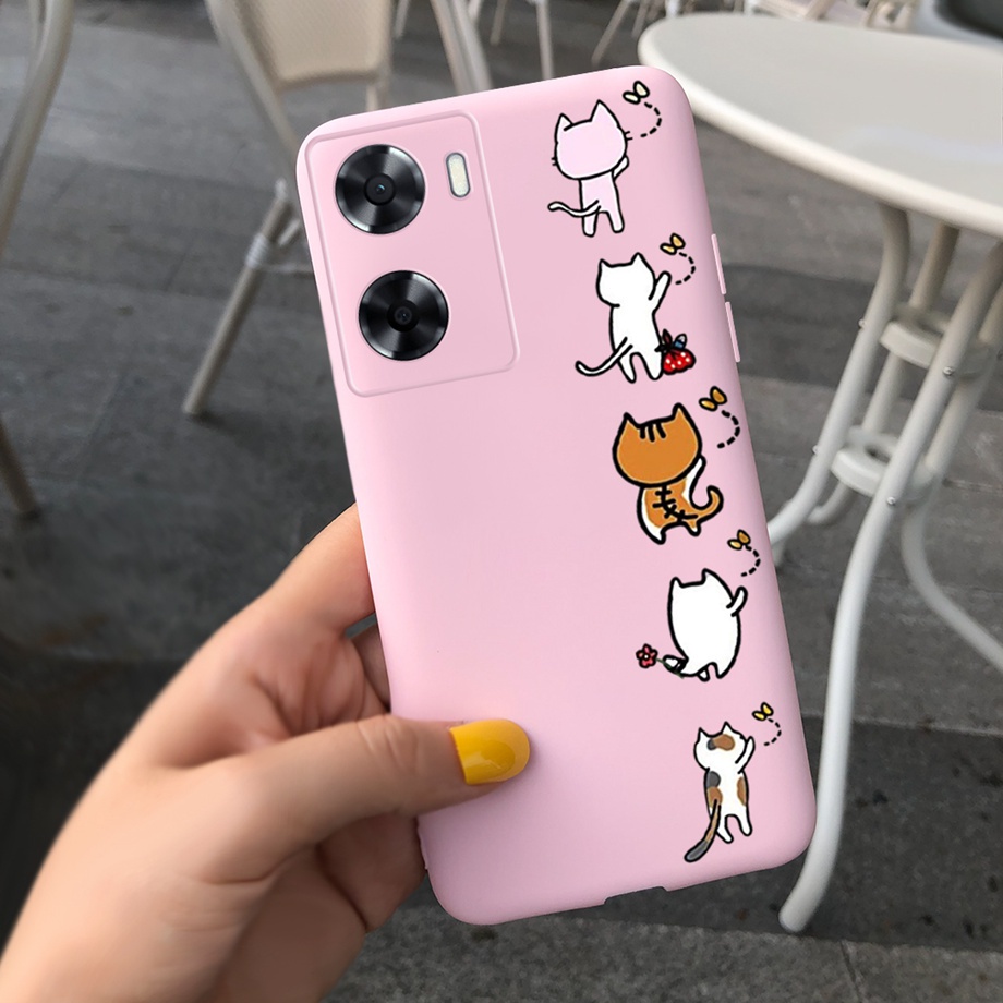Ốp Điện Thoại Silicon Mềm Mặt Nhám Màu Kẹo Cho Oppo A77s / OPP A77 4G Casae New 2022 OPPOA77 A 77 S CPH2473