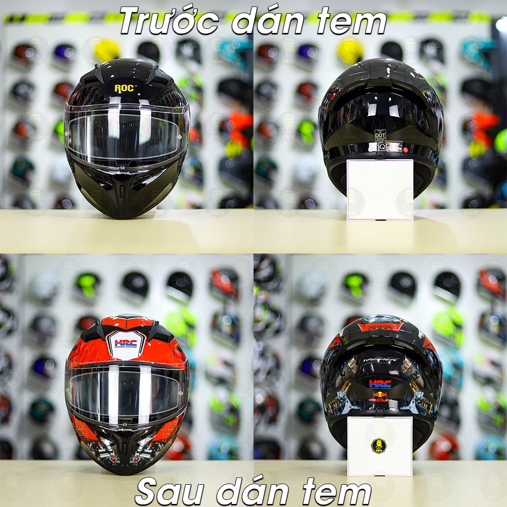 Tem Decal Dán Đẹp Cho Mũ Bào Hiểm Fullface Theo Chủ Đề Xe HONDA Winner Đủ Màu - Không Gồm Nón
