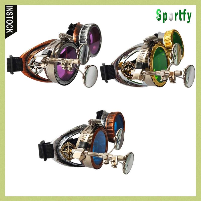 Kính Râm Thời Trang Steampunk Gọng Kính Vuông