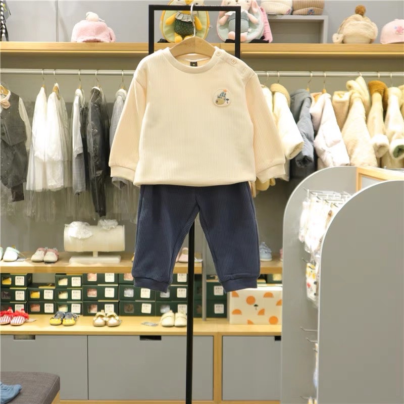 Bộ nỉ bé trai, bé gái TQXK dư xịn nhiều màu cho bé từ 1Y đến 7Y