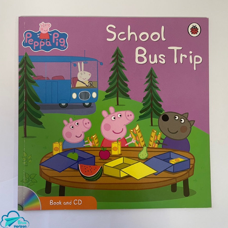 Sách đọc thiếu nhi Usborne: Peppa Pig: School Bus Trip