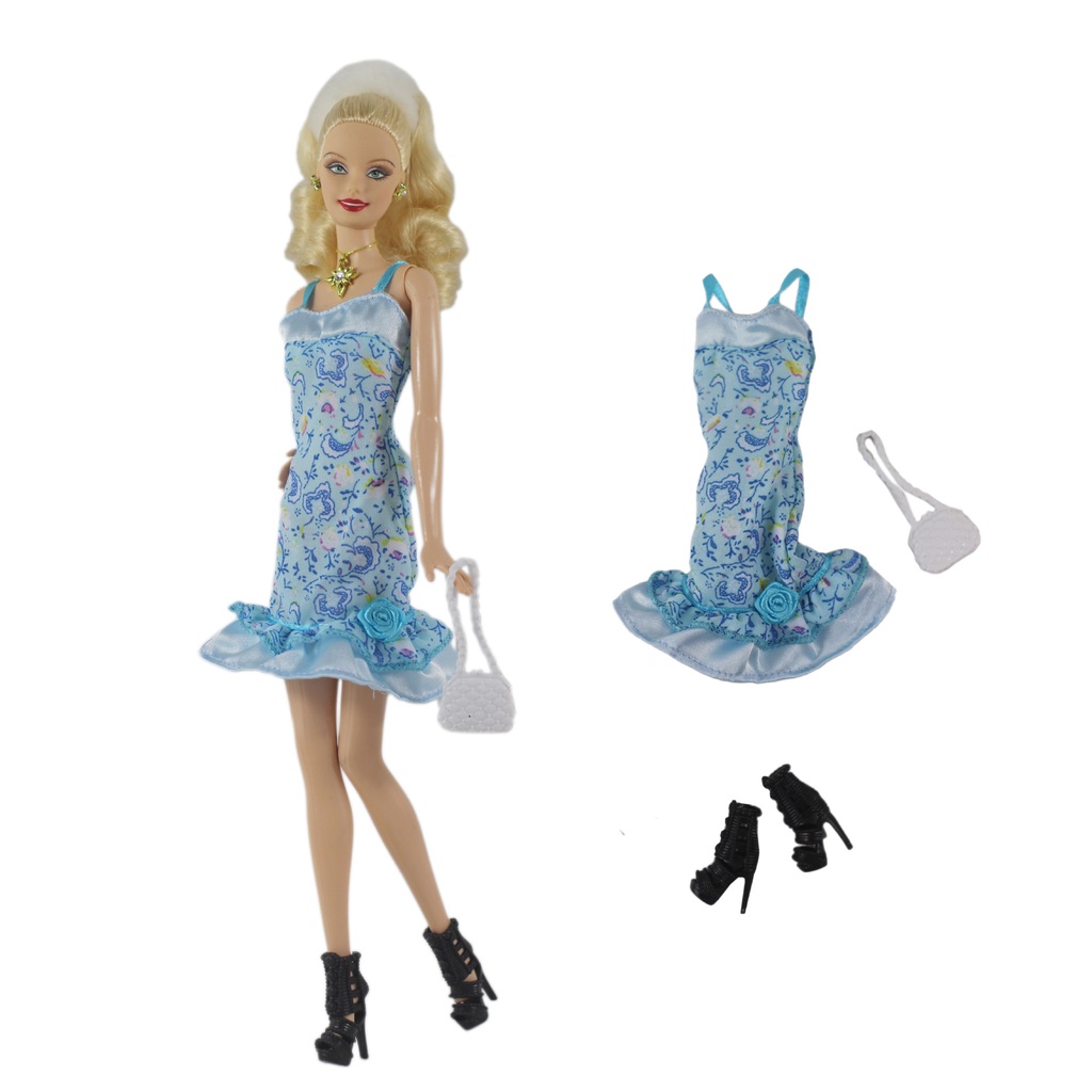 Set Áo Thun Và Chân Váy Thời Trang Cho Búp Bê 28cm Tỉ Lệ 1 / 6