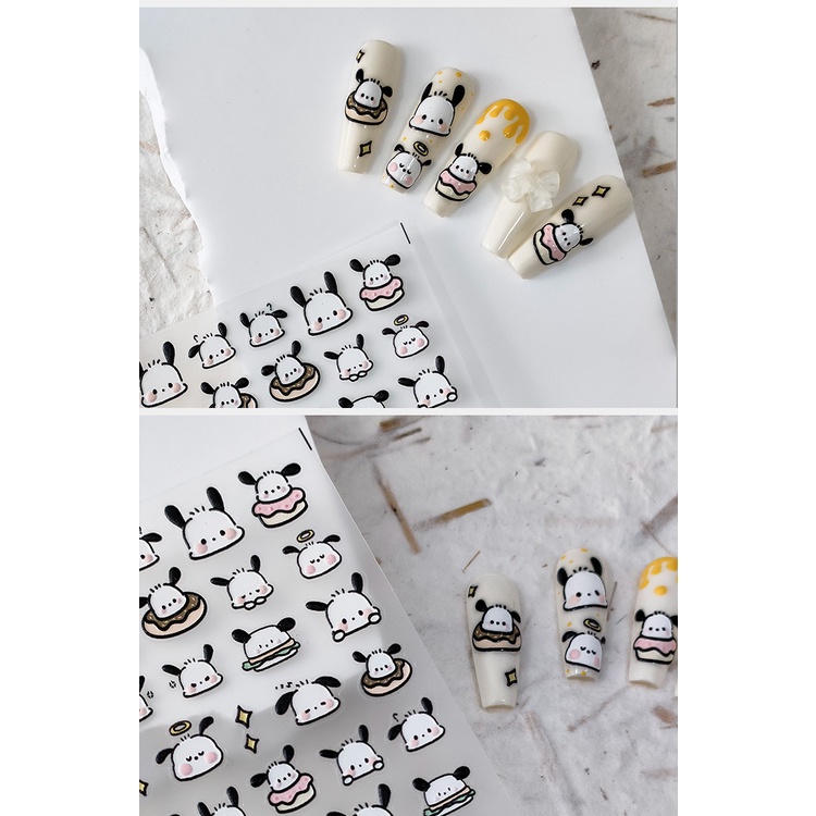 Miếng Dán Trang Trí Móng Tay 5D Hình Chú Chó Dễ Thương TS-1926