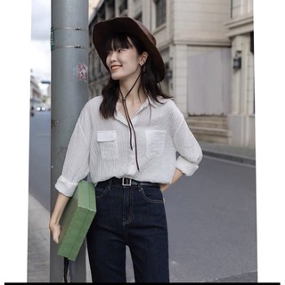 ÁO SƠ MI fom rộng oversize -kèm ảnh thật