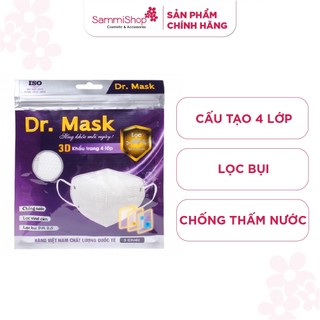 Túi Khẩu trang Dr.Mask 4 lớp 3D S2 3 chiếc