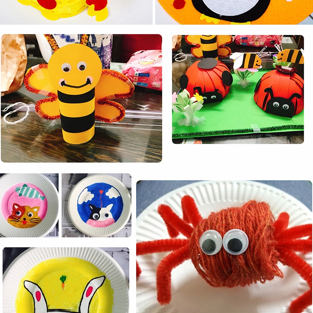 100 cái/gói búp bê nhựa mắt búp bê DIY đồ chơi nhồi bông mắt búp bê con rối khủng long mắt phụ kiện búp bê sang trọng không tự dính