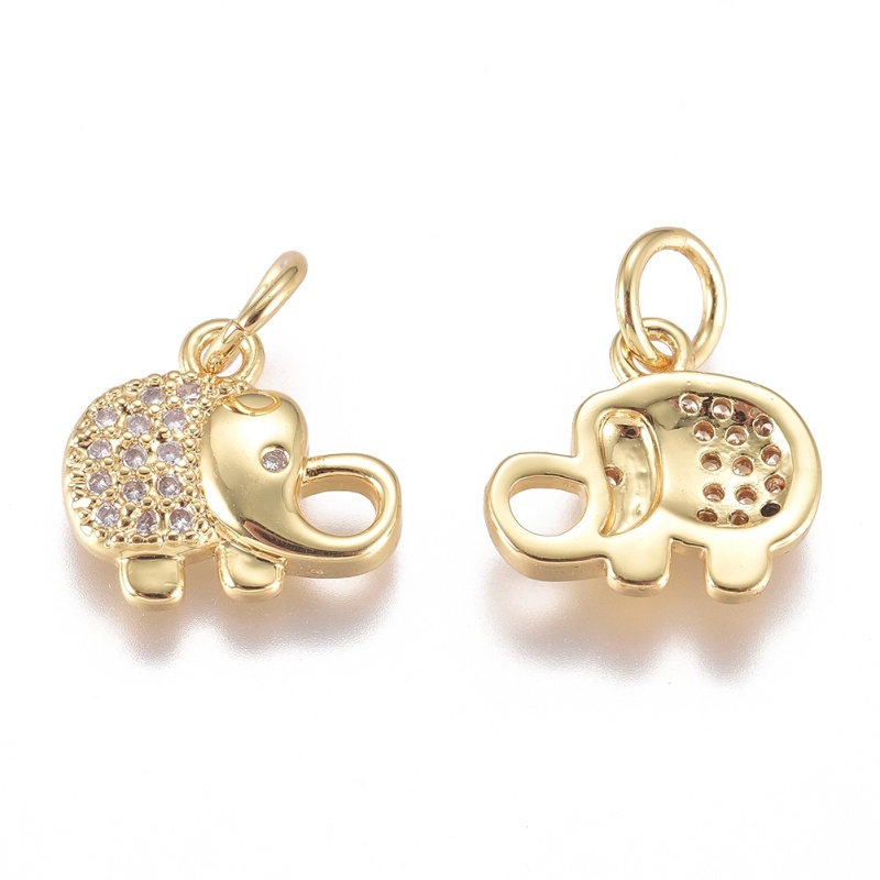 1 Mặt Vòng cổ Bằng Đồng Thau Đính Đá Zircon Dùng Làm Trang Sức DIY