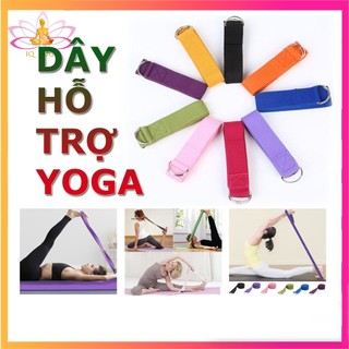 Dây hỗ trợ tập yoga chất liệu cotton siêu bền dài 1m83