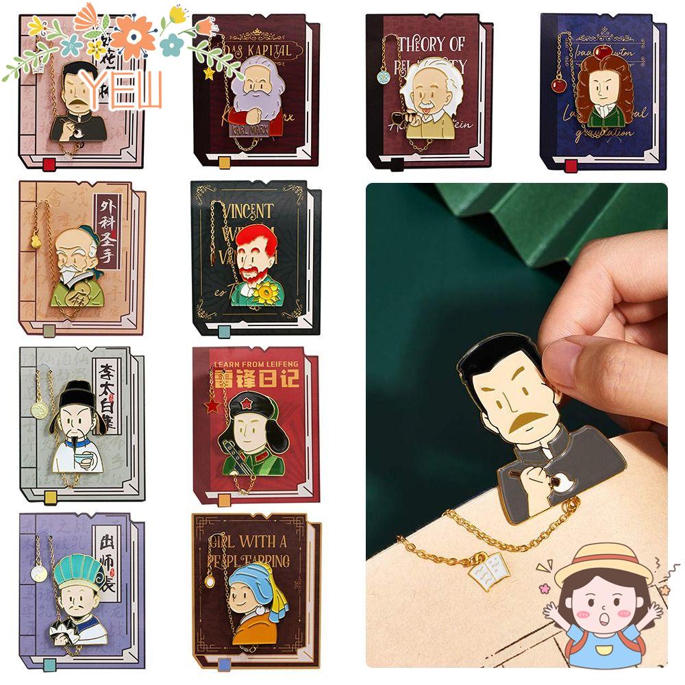 Thẻ Đánh Dấu Sách Bằng Đồng Thau Phối Tua Rua Độc Đáo Trang Trí Trường Học /