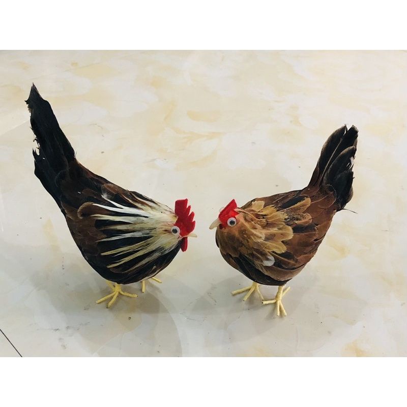 Đồ chơi mô hình chú gà trống handmade như thật