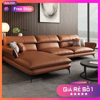 Sofa góc bọc da sang trọng và tinh tế hgp, ghế sofa mẫu mới nhất