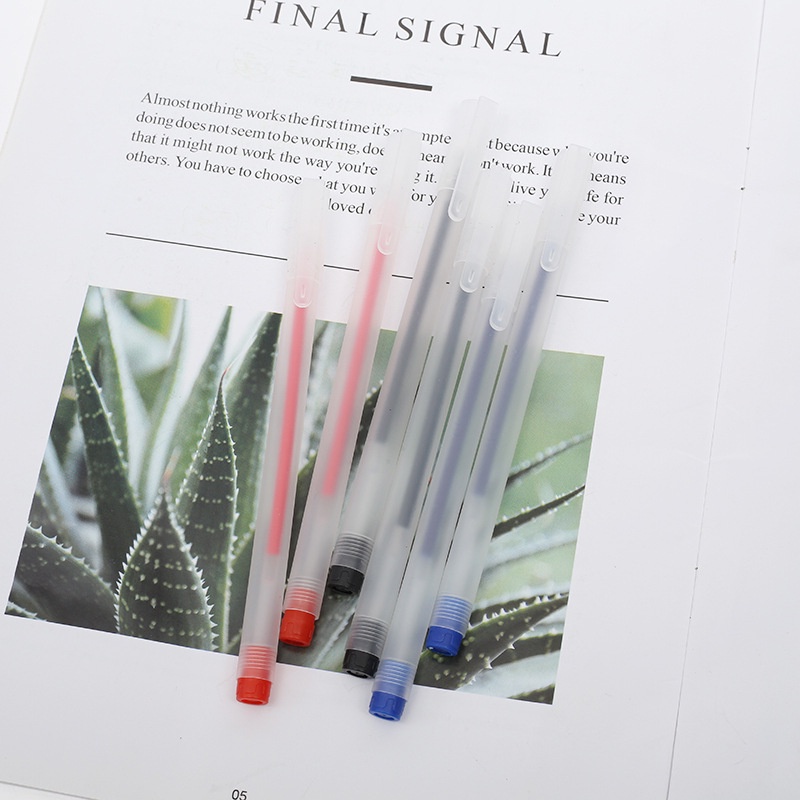 Bút gel đen resun bút bi nước đen xanh đỏ mực khô nhanh ngòi 0,5mm combo 20-100 chiếc