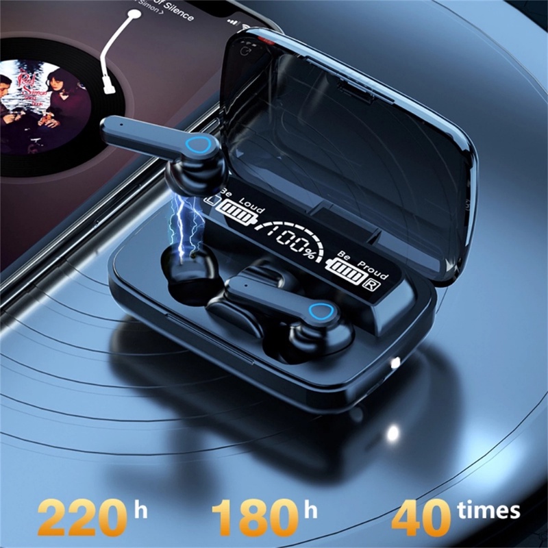 Tai nghe không dây TWS M10 M19 M30 9D Chống Thấm Nước Có Đèn LED