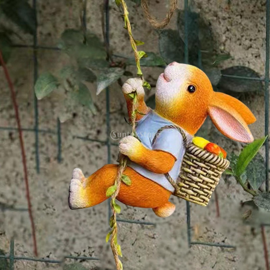 Tượng Thỏ Dễ Thương Treo Trang Trí Trong Nhà Và Ngoài Trời
