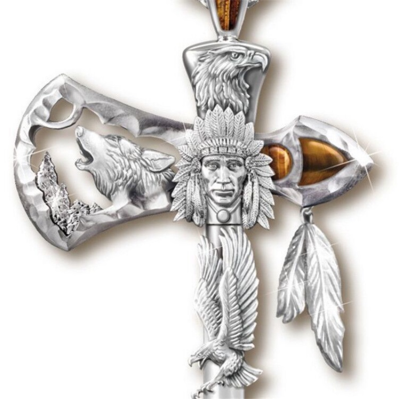 Vòng cổ Mặt Đầu Lâu Bằng Thép Không Gỉ Phong Cách Hip Hop Thời Trang Cho Nam