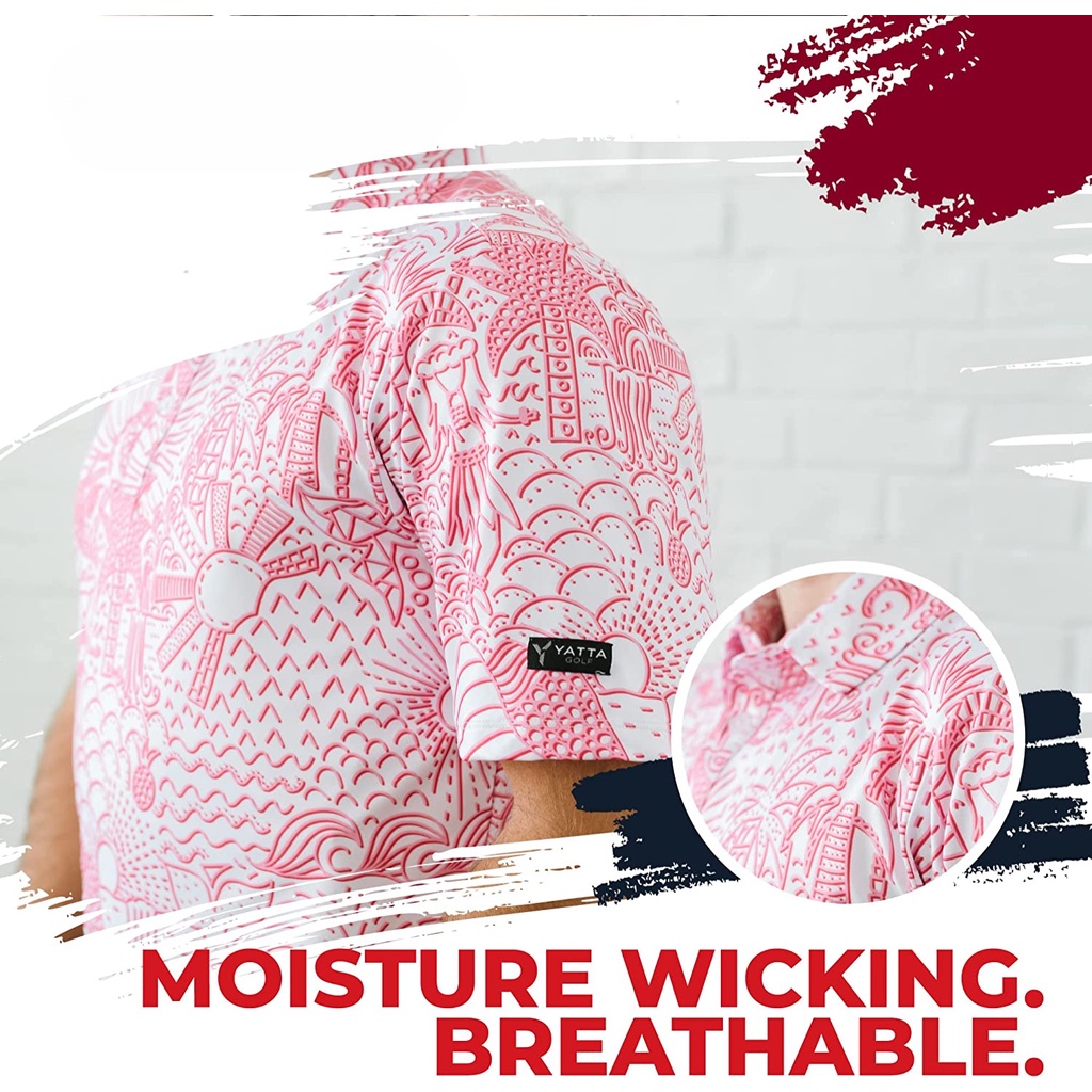 Áo Thun Polo In Hình Đầu Lâu Chơi Golf Vui Nhộn Cho Nam