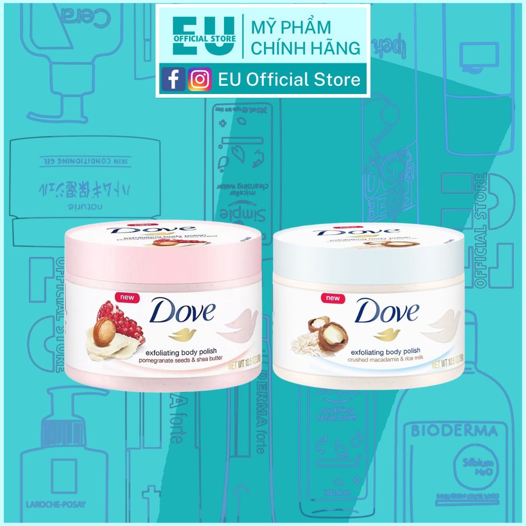 [ Bản Đức ] Tẩy Da Chết Toàn Thân DOVE Chăm Sóc Da Dưỡng Trắng Cấp Ẩm Exfoliating Body Polish | BigBuy360 - bigbuy360.vn