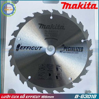 Lưỡi cắt gỗ chuyên dụng makita 165mmx20mm cho máy cưa đĩa dùng pin b-63018