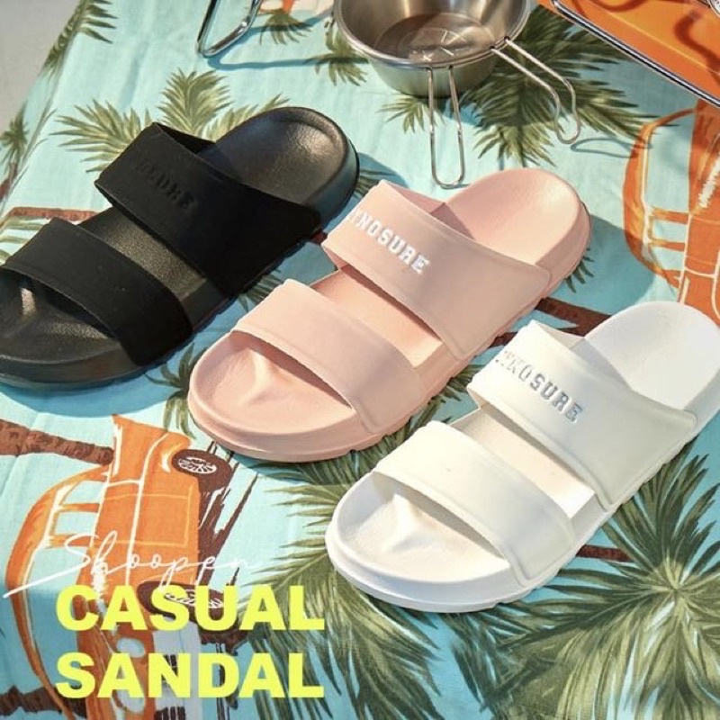 Dép Shoopen Casual Sandal quai kép màu hồng