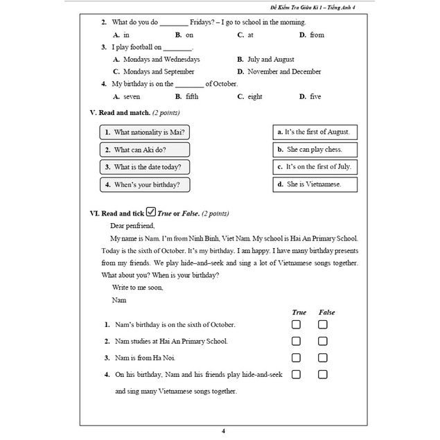 Sách - Combo Bài Tập Tuần, Đề Kiểm Tra Tiếng Anh 4 - Tập 1 (2 cuốn)