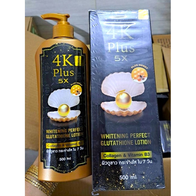 Date 14/05/2024 Kem Dưỡng Thể 4K Plus 5X 500ml Thái Lan