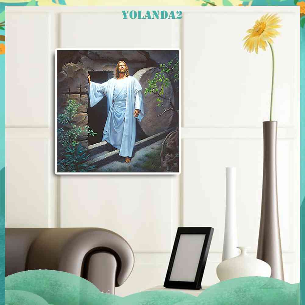 Tranh Đính Đá Kim Cương Toàn Bộ 5D DIY Hình Vẽ Chúa Jesus