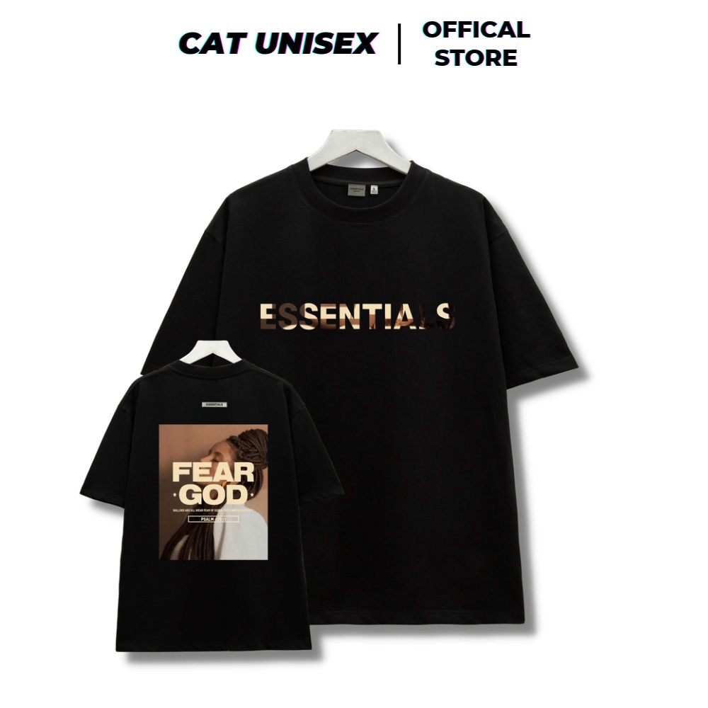 Áo thun FEAR OF GOD Cat unisex, form rộng chất cotton thoáng mát TS10
