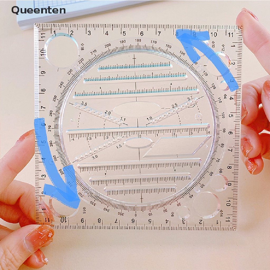 Thước Vẽ Hình Học Góc Queenten al QT
