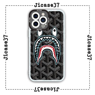 Ốp lưng iphone và samsung xiaomi oppo cạnh vuông Jicase logo bape