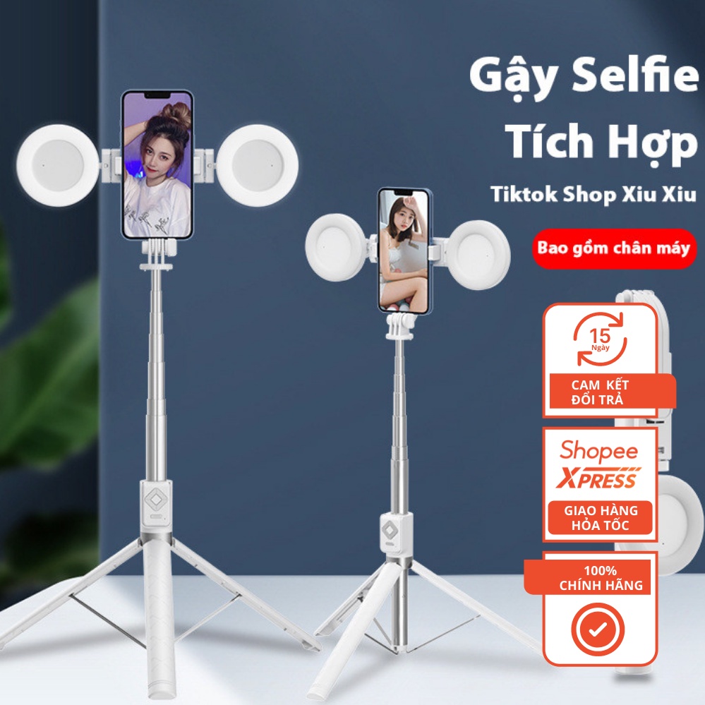 Điện thoại di động phát sóng trực tiếp đứng cầm tay chụp ảnh lấp đầy ánh sáng selfie gậy chân máy