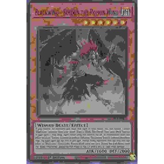 Thẻ bài yugioh blackwing - simoon the poison wind - blcr-en062 - ultra rare 1st edition