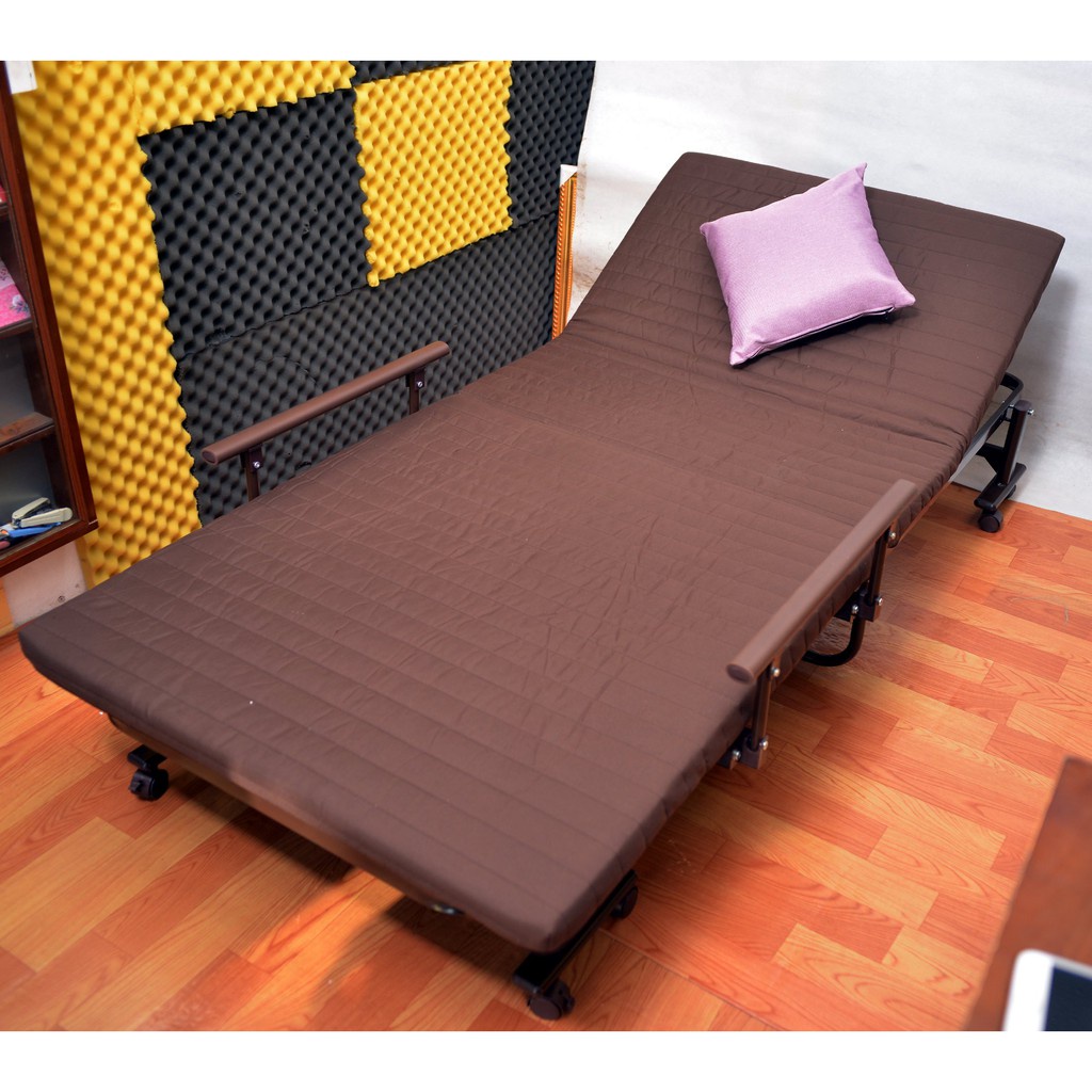 Giường Nệm Gấp Gọn Đa Năng Cao Cấp Hàn Quốc CC90 Rộng 90cm , Dài 1.9m - Có ga trải nệm riêng biệt-