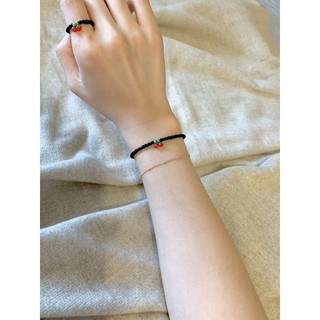 Bộ Vòng Tay & Nhẫn Cherry Handmade
