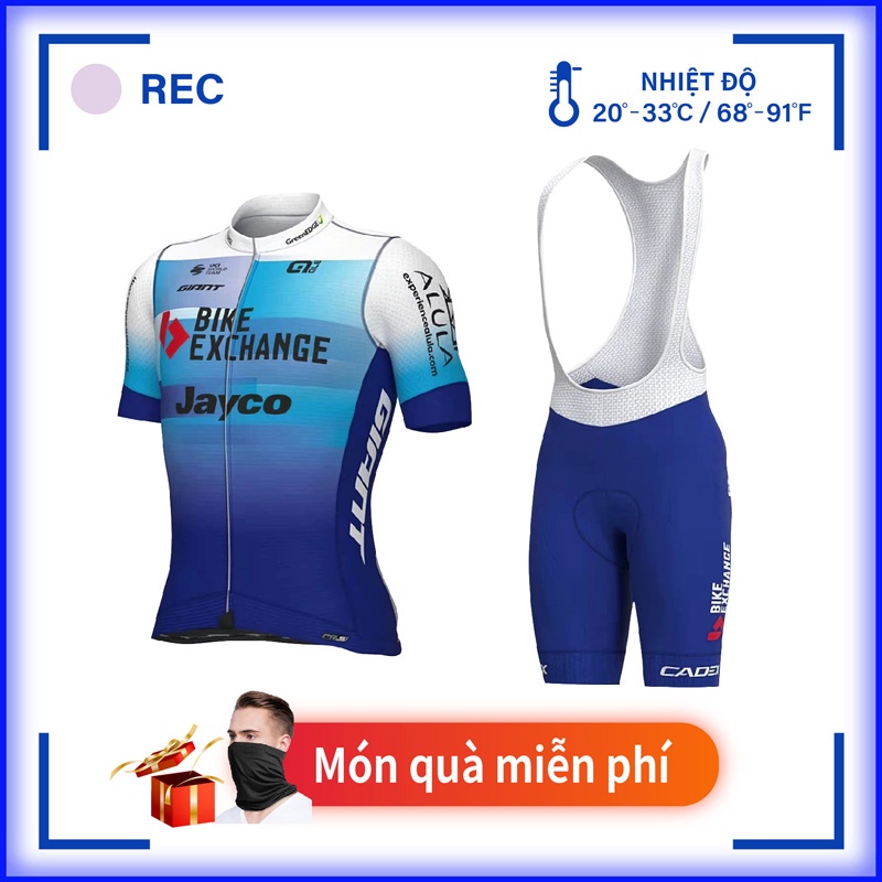 Bộ quần áo thể thao đi xe đạp thoáng khí nhanh khô thời trang