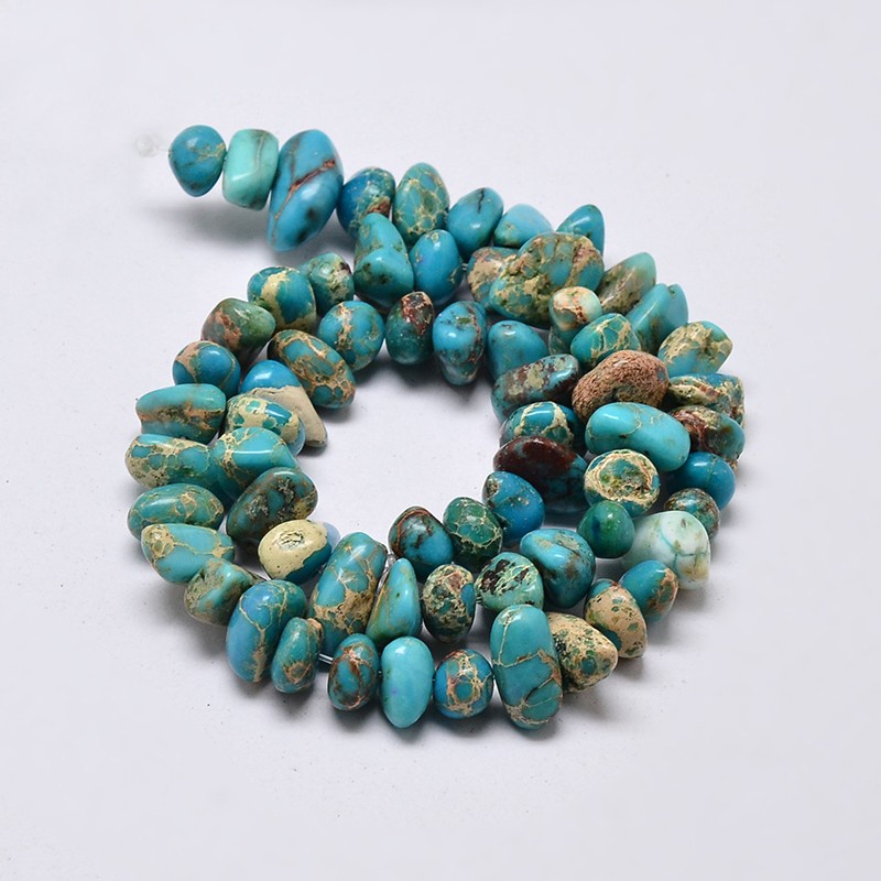 Chuỗi Hạt Tự Nhiên 1 Sợi Màu Xanh Da Trời 8~16x4~10mm: 1mm Khoảng 15.7 inch