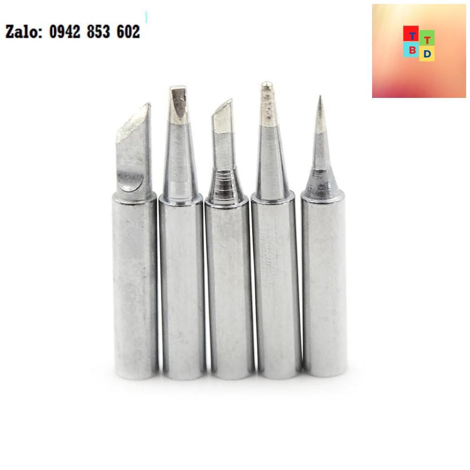 Bộ 5 mũi hàn thiếc thông dụng cho mỏ hàn 900M 908 908s 936